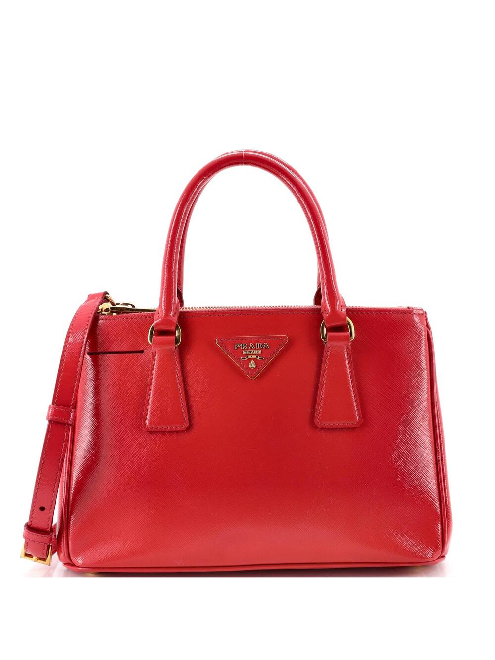 Prada Double Zip Lux Tote Vernice #316772P94B